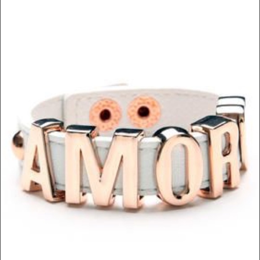 BCBGeneration Amor White Rose Gold Bracelet